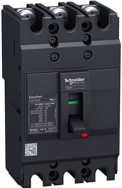 Выключатель автоматический в литом корпусе Schneider Electric EasyPact EZC100N 3п 63А 18кА